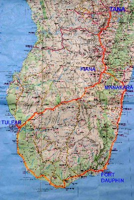 3000km dans la partie sud de Madagascar