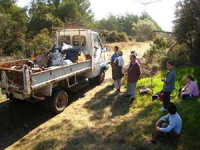 un camion benne fait partie des moyens mis en oeuvre