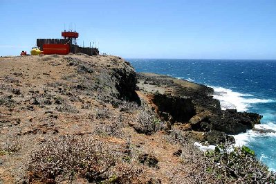 Le nouveau phare du cap d’Ambre en construction, entre l’Océan Indien et le canal du Mozambique